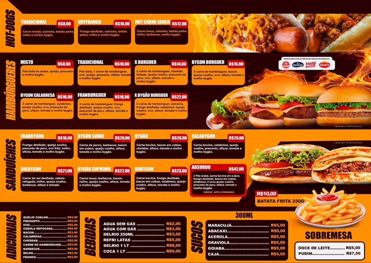 Cardápio – página 1